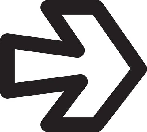 Arrow computer black button showing way vector Stock Illustration