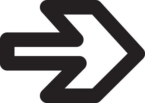 Arrow computer black button showing way vector Stock Illustration