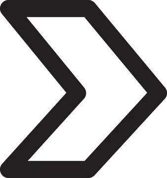 Arrow computer black button showing way vector Stockillustratie