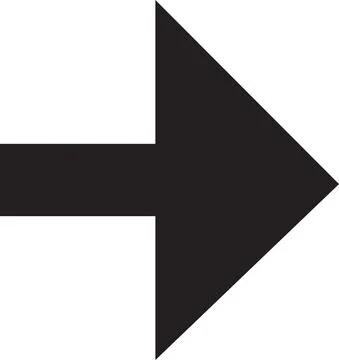 Arrow computer black button showing way vector Stockillustratie