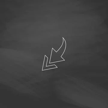 Arrow computer symbol Illustrazione stock