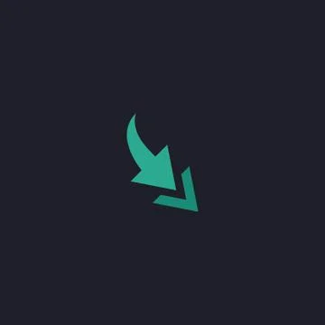 Arrow computer symbol Illustrazione stock