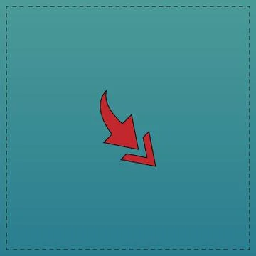 Arrow computer symbol Stock Illustration