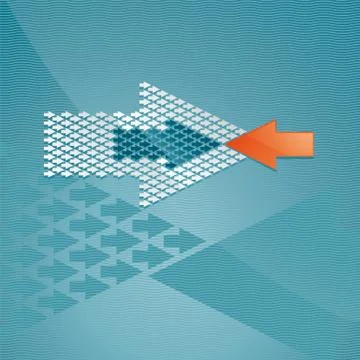 Arrow concept Stock Illustration