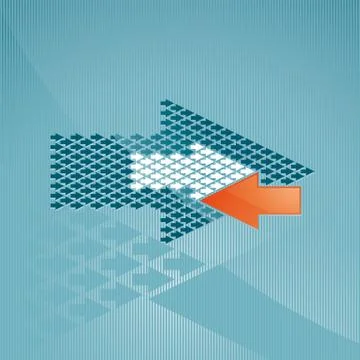 Arrow concept Stock Illustration