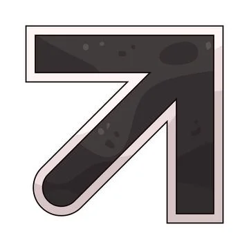 Arrow corner illustration イラスト素材