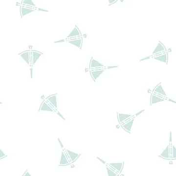 Arrow crossbow glyph seamless pattern Stock Illustration