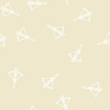 Arrow crossbow line seamless pattern Illustrazione stock