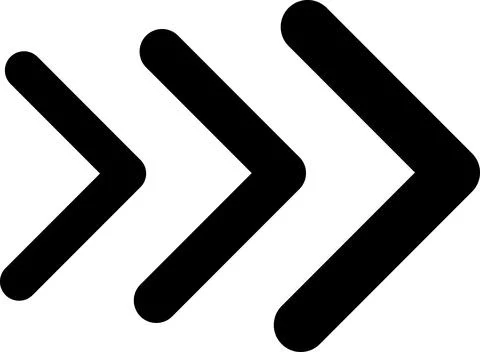 Arrow, cursor, dynamic fast symbol sign. Dynamic moving arrow representing speed Stock Illustration