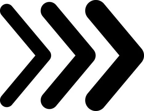 Arrow, cursor, dynamic fast symbol sign. Dynamic moving arrow representing speed Stock Illustration