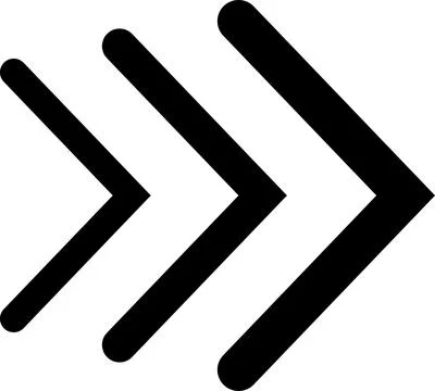 Arrow, cursor, dynamic fast symbol sign. Dynamic moving arrow representing speed Stock Illustration