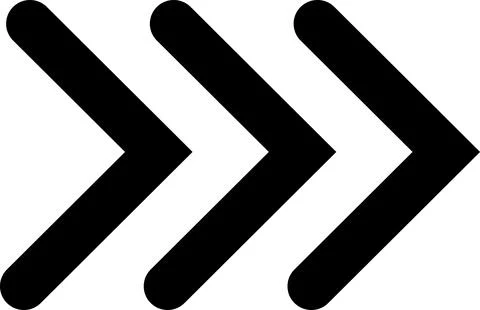 Arrow, cursor, dynamic fast symbol sign. Dynamic moving arrow representing speed Stock Illustration