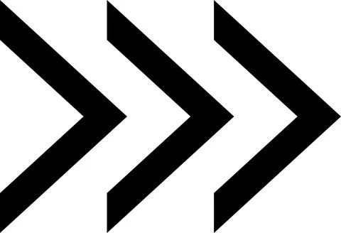 Arrow, cursor, dynamic fast symbol sign. Dynamic moving arrow representing speed Stock Illustration