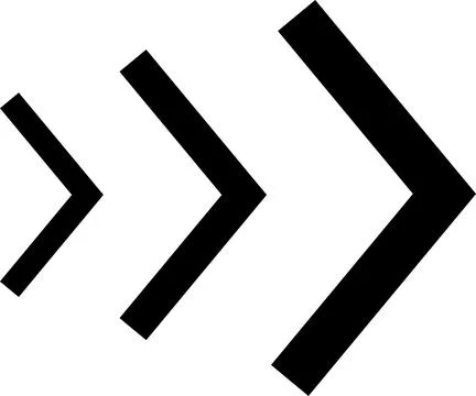 Arrow, cursor, dynamic fast symbol sign. Dynamic moving arrow representing speed Stock Illustration