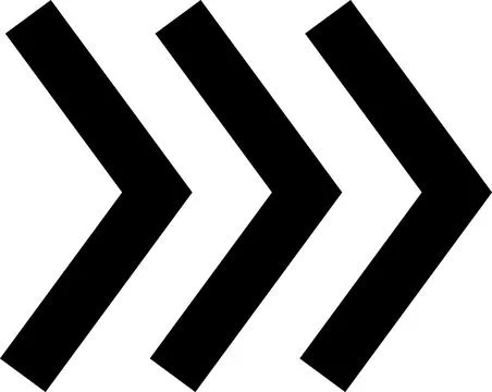 Arrow, cursor, dynamic fast symbol sign. Dynamic moving arrow representing speed Stock Illustration