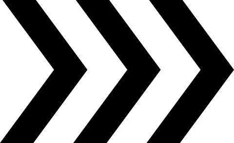 Arrow, cursor, dynamic fast symbol sign. Dynamic moving arrow representing speed Stock Illustration