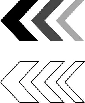 Arrow, cursor, dynamic fast symbol sign. Dynamic moving arrow representing speed Stock Illustration