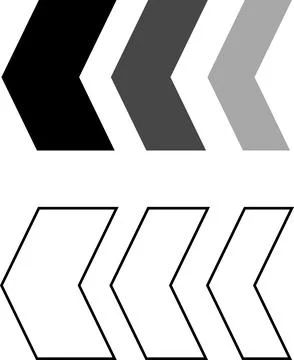 Arrow, cursor, dynamic fast symbol sign. Dynamic moving arrow representing speed Stock Illustration