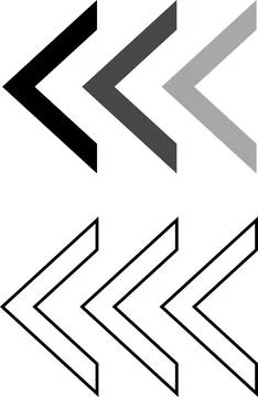 Arrow, cursor, dynamic fast symbol sign. Dynamic moving arrow representing speed Stock Illustration