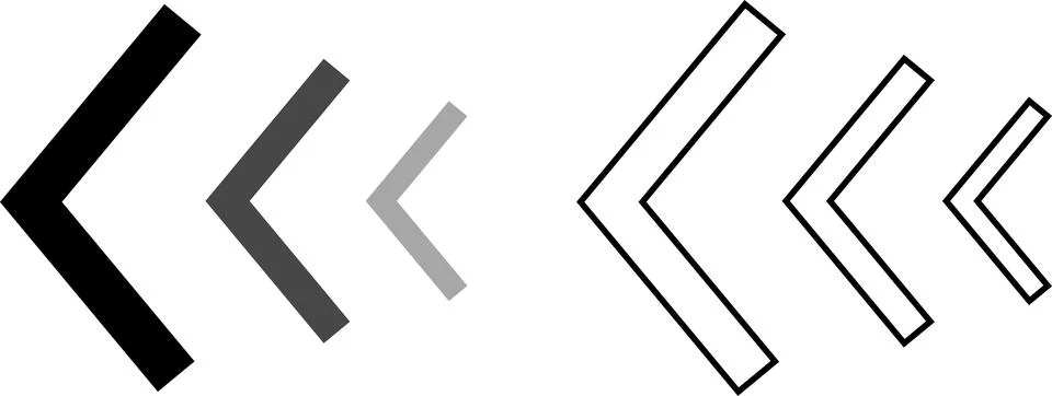 Arrow, cursor, dynamic fast symbol sign. Dynamic moving arrow representing speed Stock Illustration