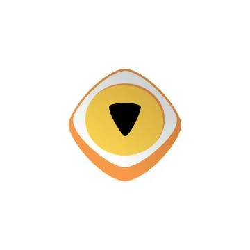 Arrow cursor glossy color app icon button game asset theme vector Stock Illustration