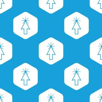 Arrow cursor hexagon pattern Illustrazione stock