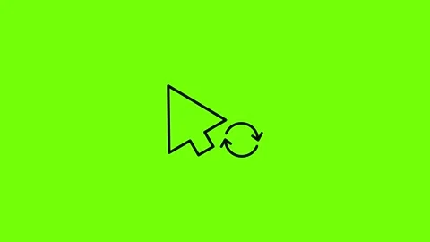 Arrow cursor loading icon animation Stock Footage 157073421