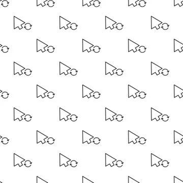 Arrow cursor loading pattern seamless vector イラスト素材