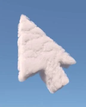 Arrow cursor symbol Arrow cursor symbol made of cloud Copyright: xZoonar.c... Foto stock