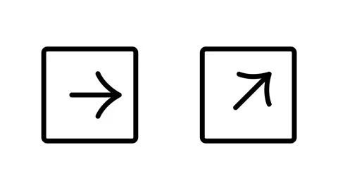 Arrow curve Vídeo Stock 342874658