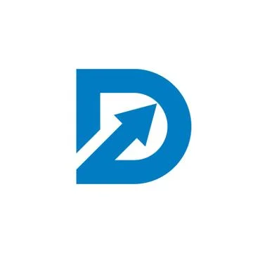 Arrow D Letter Logo Template Illustration Design. EPS 10. Stock Illustration