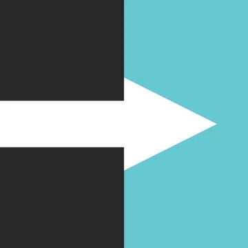 Arrow, darkness and light Stock Illustration