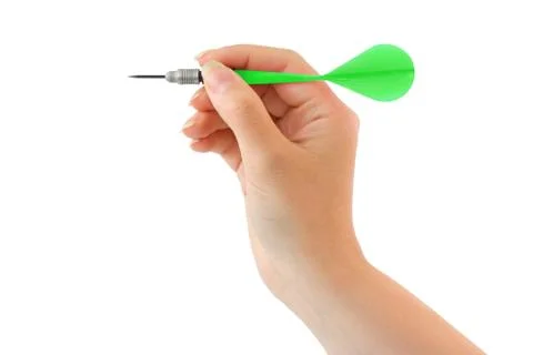 Arrow darts in hand 写真素材