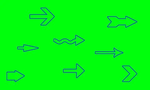 Arrow design elements, simple icon design and easy to use because it uses a g Stock Illustration