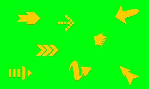 Arrow design elements, simple icon design and easy to use because it uses a g イラスト素材