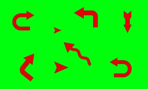 Arrow design elements, simple icon design and easy to use because it uses a g Stock Illustration