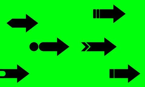 Arrow design elements, simple icon design and easy to use because it uses a g 스톡 일러스트