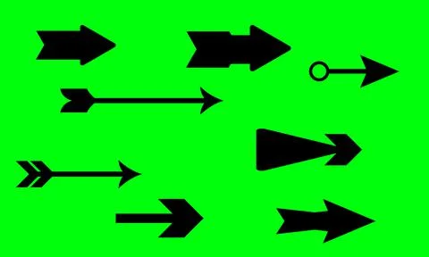 Arrow design elements, simple icon design and easy to use because it uses a g Illustrazione stock