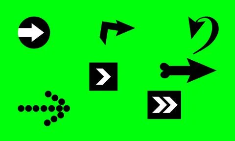 Arrow design elements, simple icon design and easy to use because it uses a g Stock Illustration