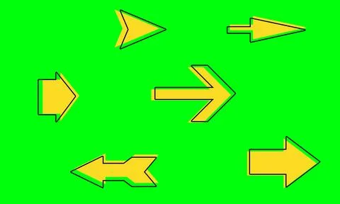 Arrow design elements, simple icon design and easy to use because it uses a g Stock Illustration