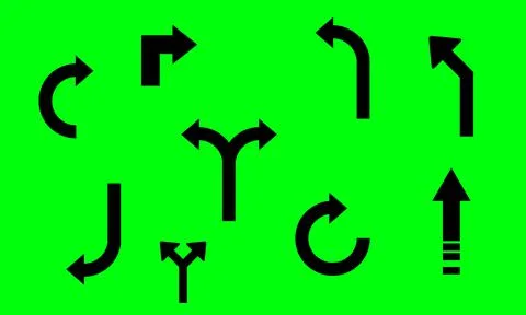 Arrow design elements, simple icon design and easy to use because it uses a g Stock Illustration