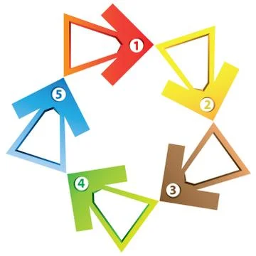 Arrow diagram Stock Illustration