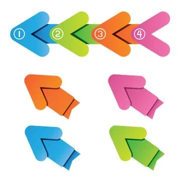 Arrow diagram Stock Illustration