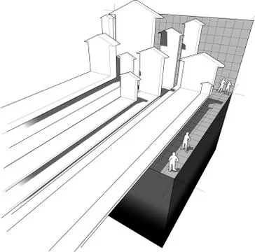 Arrow diagram Stock Illustration