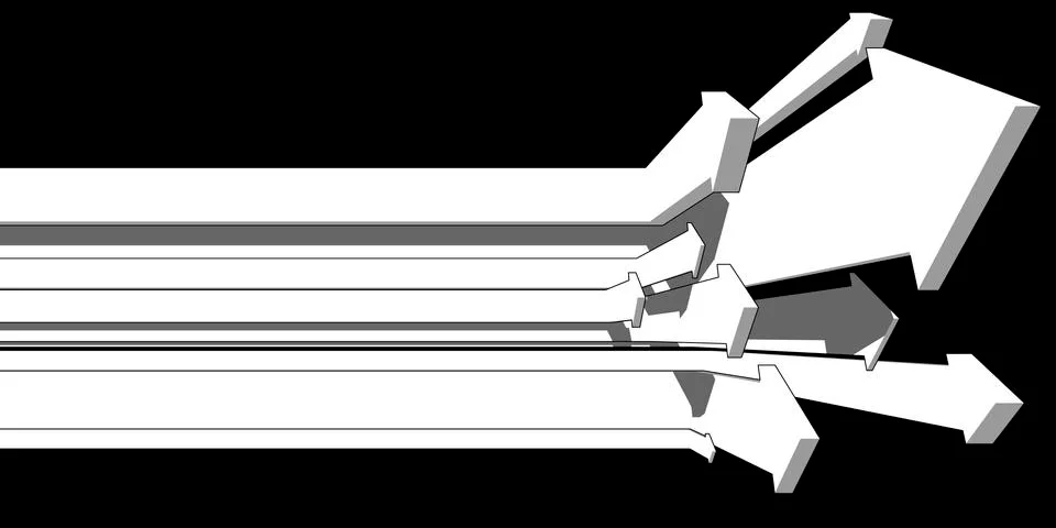 Arrow diagram Stock Illustration