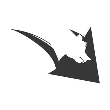 Arrow direction decrease bear profit icon. Vector graphic 库存插图