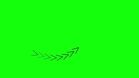 Arrow direction on green screen background, 動画素材 294697924