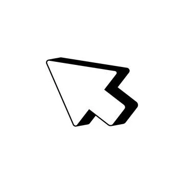 Arrow direction icon. Element of computer games for mobile concept and web apps Illustrazione stock