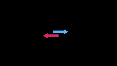 Arrow direction ion right and left. two side direction arrow symbol animate.. Stock Footage 288917206