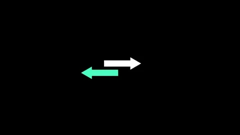 Arrow direction ion right and left. two side direction arrow symbol animate.. Stock Footage 288917207